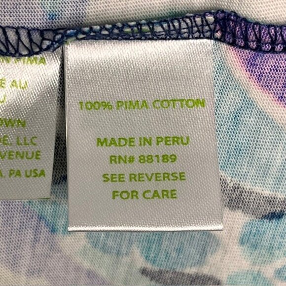 Lilly Pulitzer Hollee Dress Bright Navy Alotta Colada - Aqua/Navy/Purple - M - Picture 11 of 11